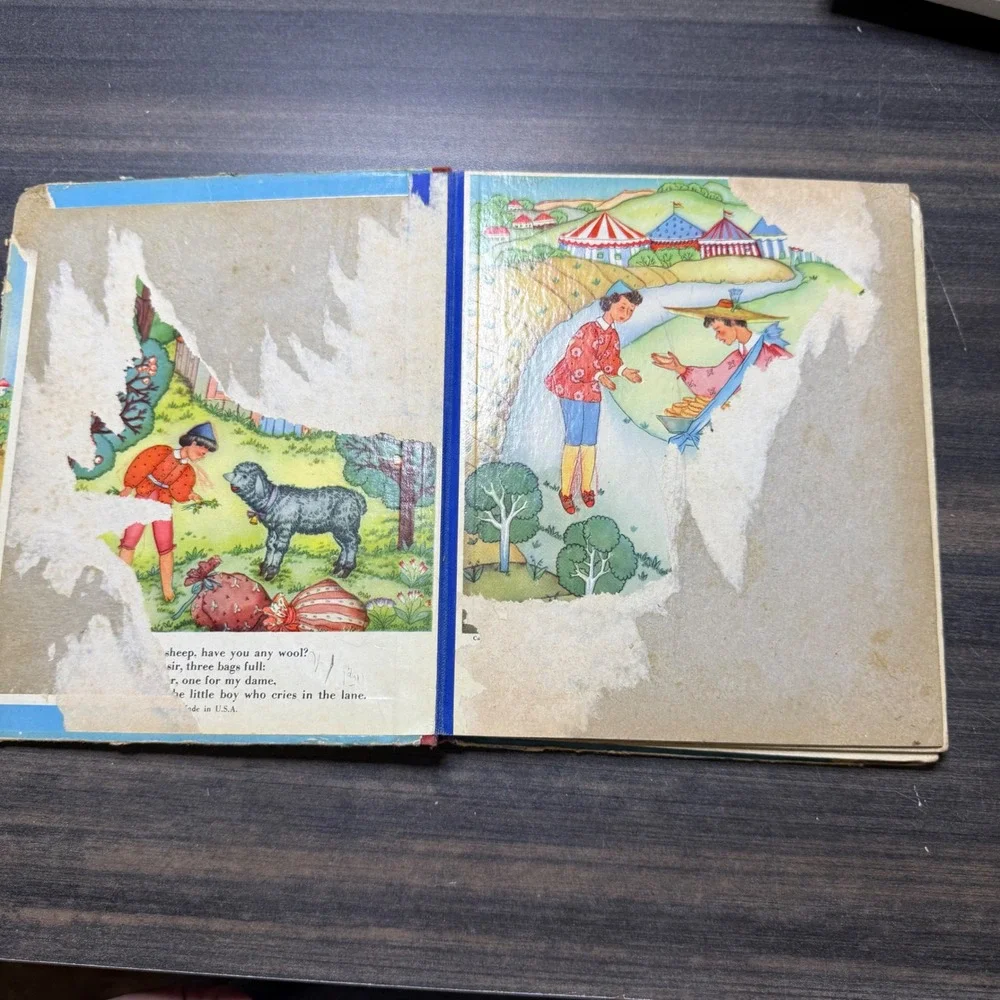 Vintage Mother Goose Rhymes Childrens Illustrated‎ Book The Platt & Munk Co